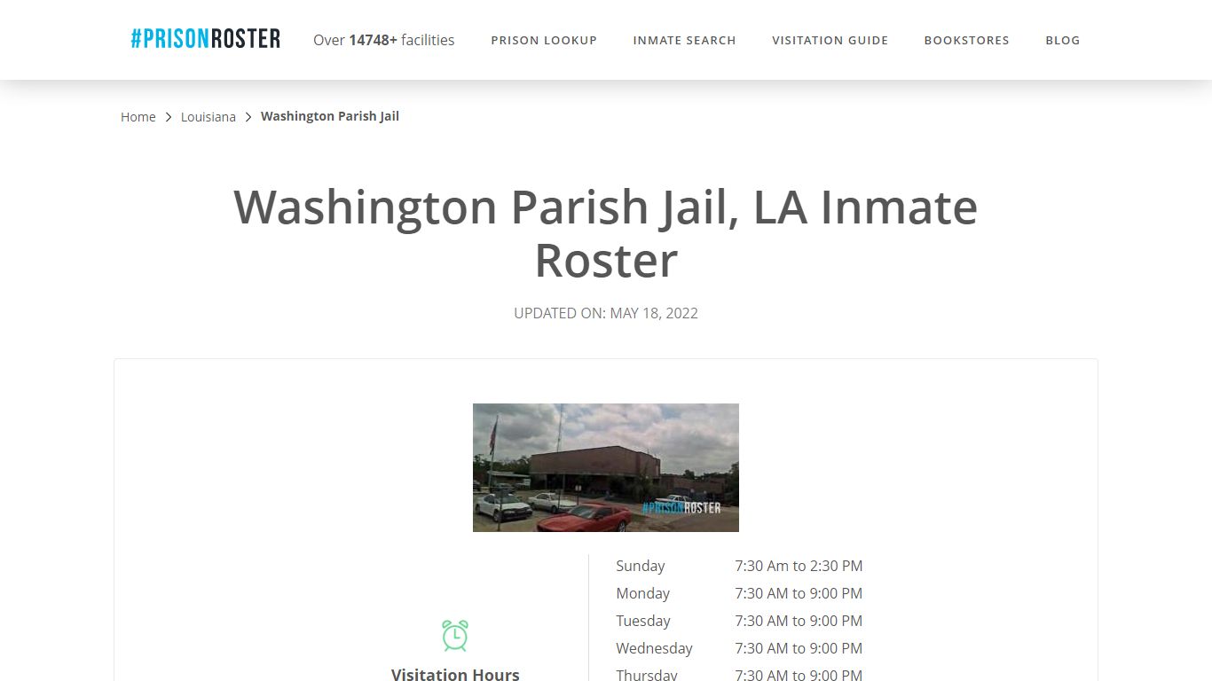 Washington Parish Jail, LA Inmate Roster - Prisonroster